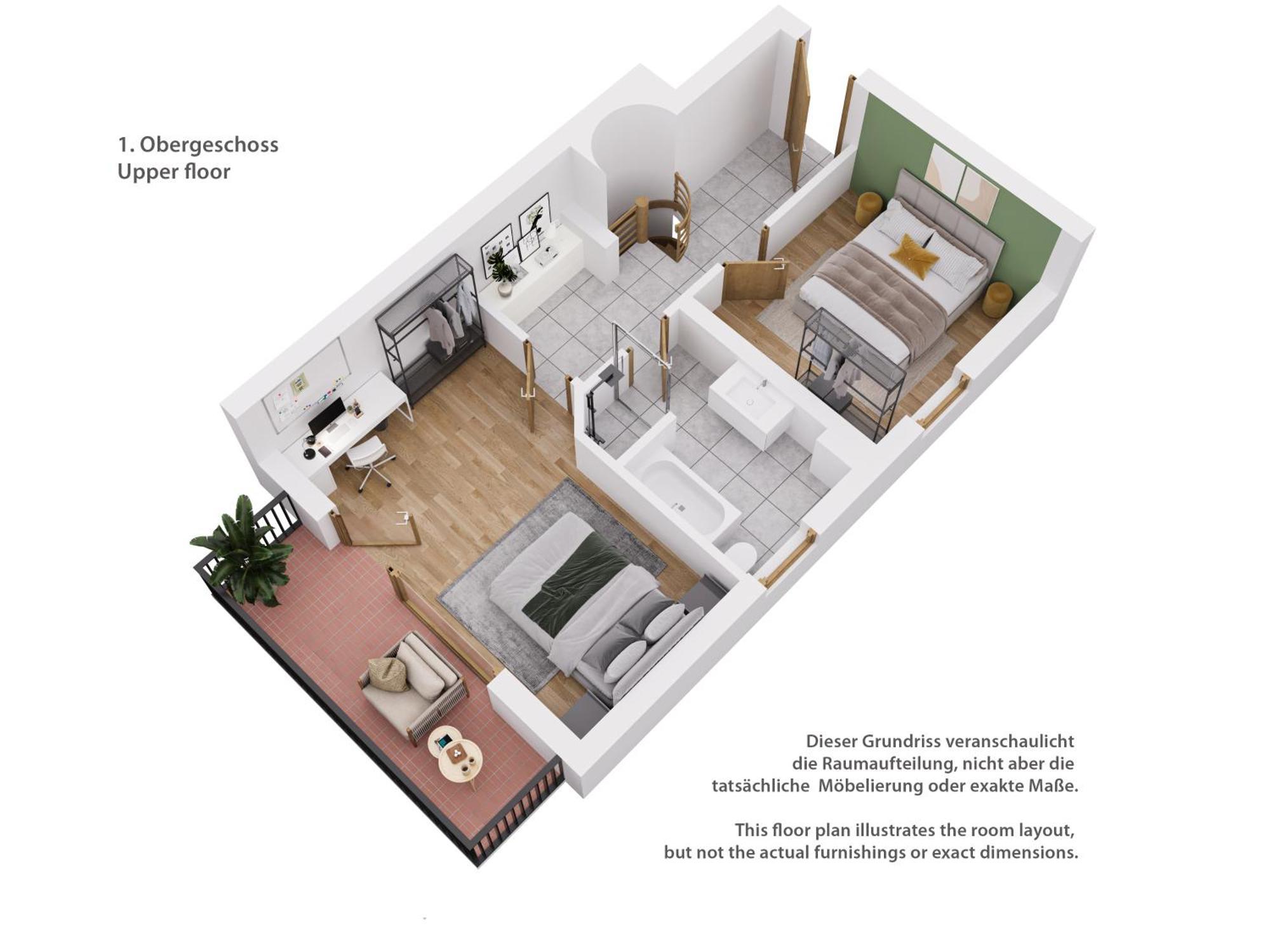 Moderne Maisonette Mit Garten Unterschleißheim Exterior foto